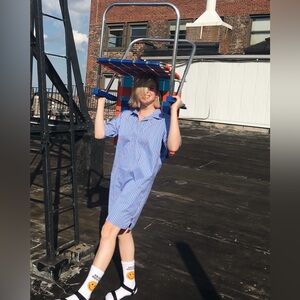 KULE The Izzy Dress Blue/Red Size M